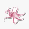 Watercolor Sea Octopus Sticker on White Background