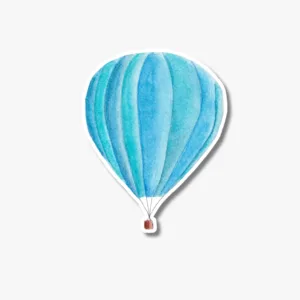 Watercolor Hot Air Balloon Sticker
