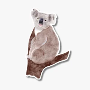 Watercolor Koala Vinyl Sticker perfect for car