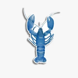 Blue lobster waterproof vinyl sticker