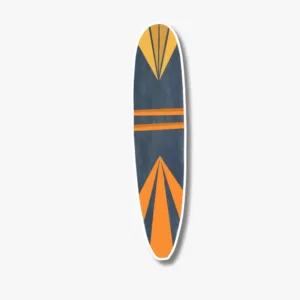 Blue Orange Holiday Surfboard Vinyl Van Surf Sticker