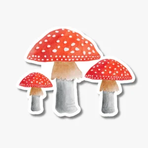 Amanita Red mushroom sticker