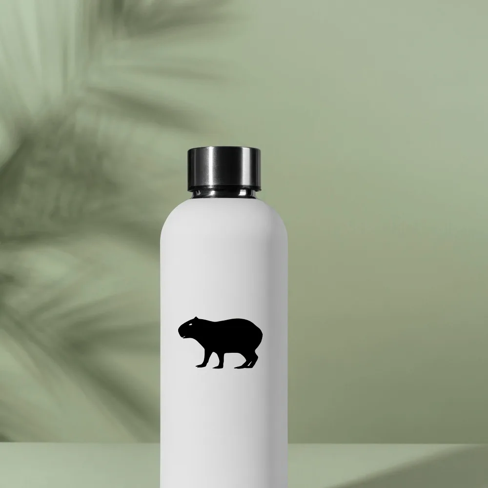 Capybara Vinyl Decal on Car Window