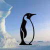 Handcrafted Penguin Car Decal Sticker