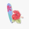 Holiday Blue Surfboard and Red Hibiscus Havaiian sticker set