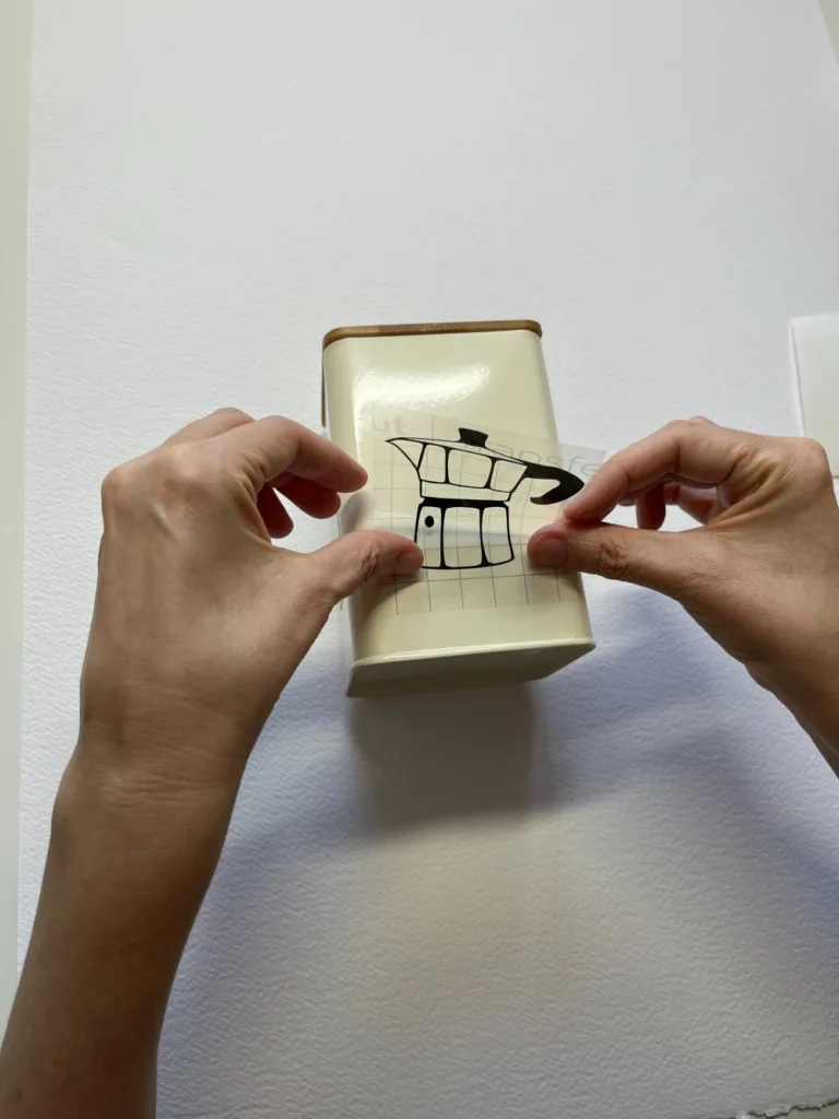 Position and apply vinyl decal